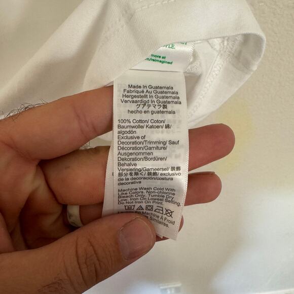 Crewcuts by J.Crew Short Sleeve NYC Graphic T-Shirt Girls S White Pink Crew Neck - Picture 5 of 6